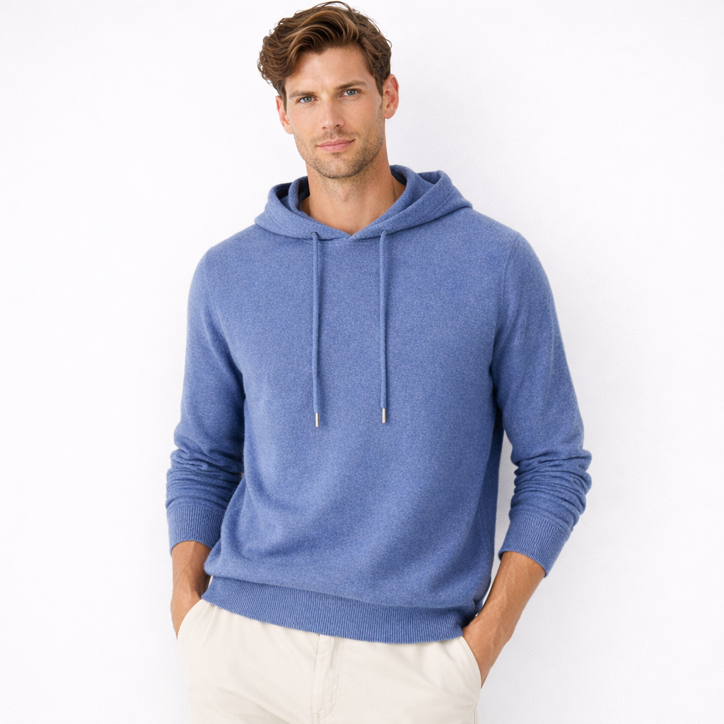 AVANTI – MEN’S CASHMERE HOODED SWEATER