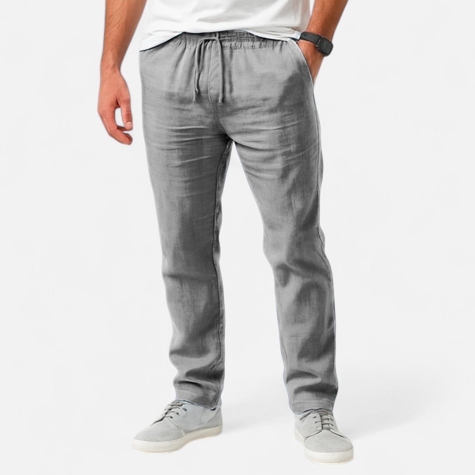 AVANTI – MEN'S LINEN TROUSERS (STRAIGHT FIT)